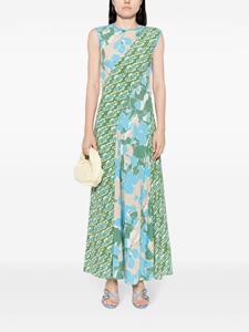 DVF Diane von Furstenberg Cory floral-print maxi dress - Groen