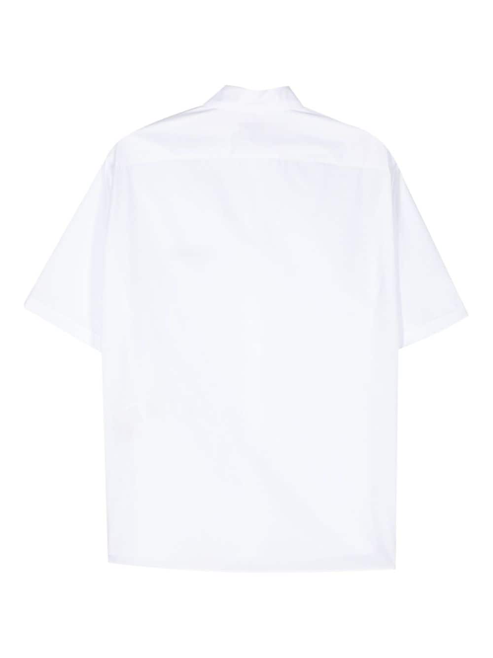 FENDI Overhemd met geborduurd logo - Wit