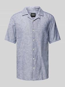 Only & Sons Slim fit linnen overhemd met 1/2-mouwen, model 'CAIDEN'