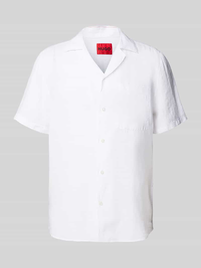 HUGO Ellino Relaxed Linen Shirt - S