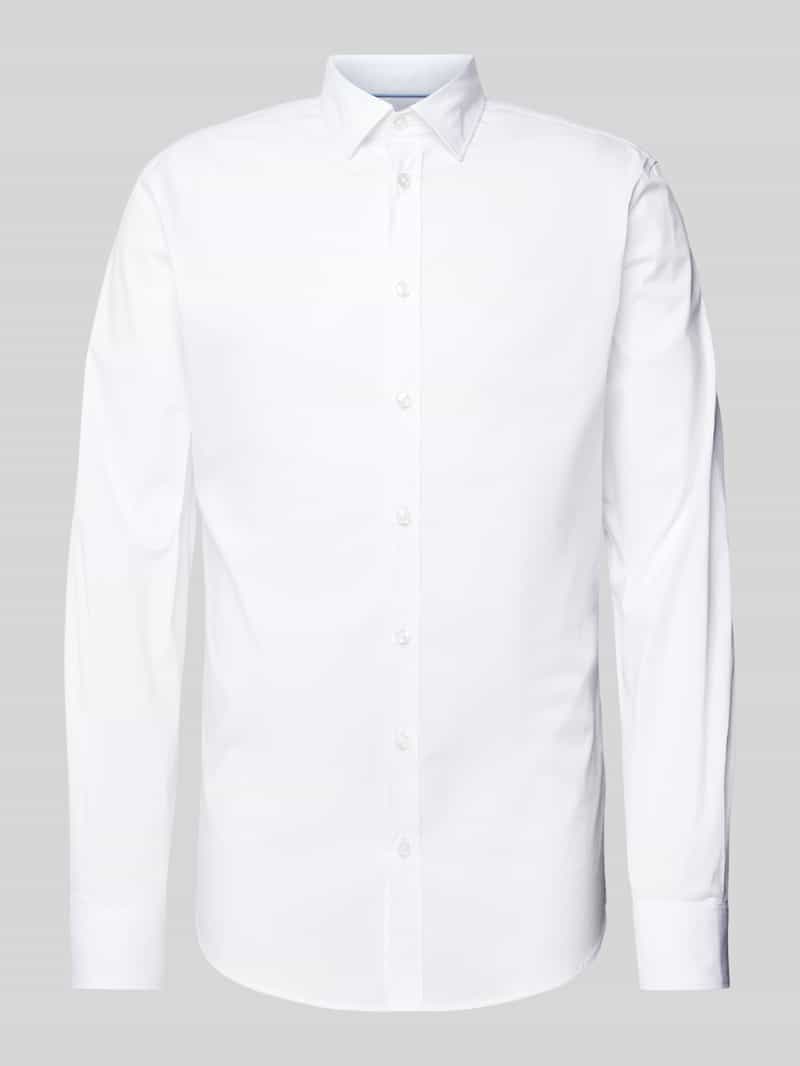 S.Oliver BLACK LABEL Tailored fit zakelijk overhemd met kentkraag