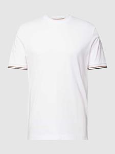 Boss T-shirt met labeltypische contraststrepen, model 'Thompson'