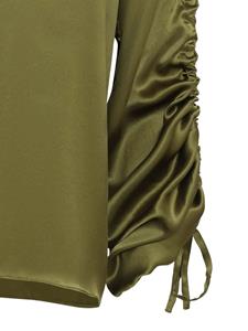 Uma | Raquel Davidowicz drawstring silk blouse - Groen