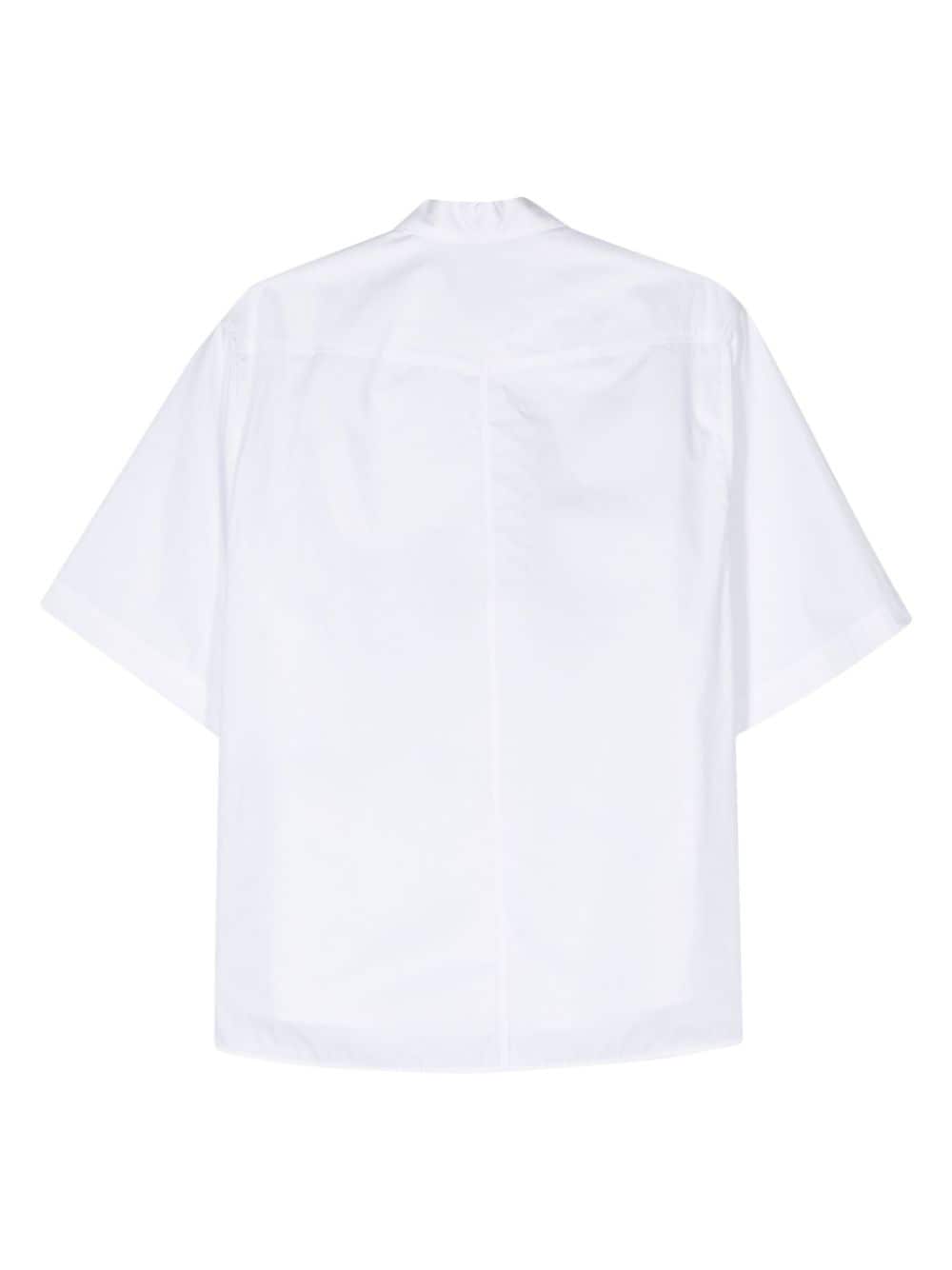 Herno Overhemd met geborduurd logo - Wit