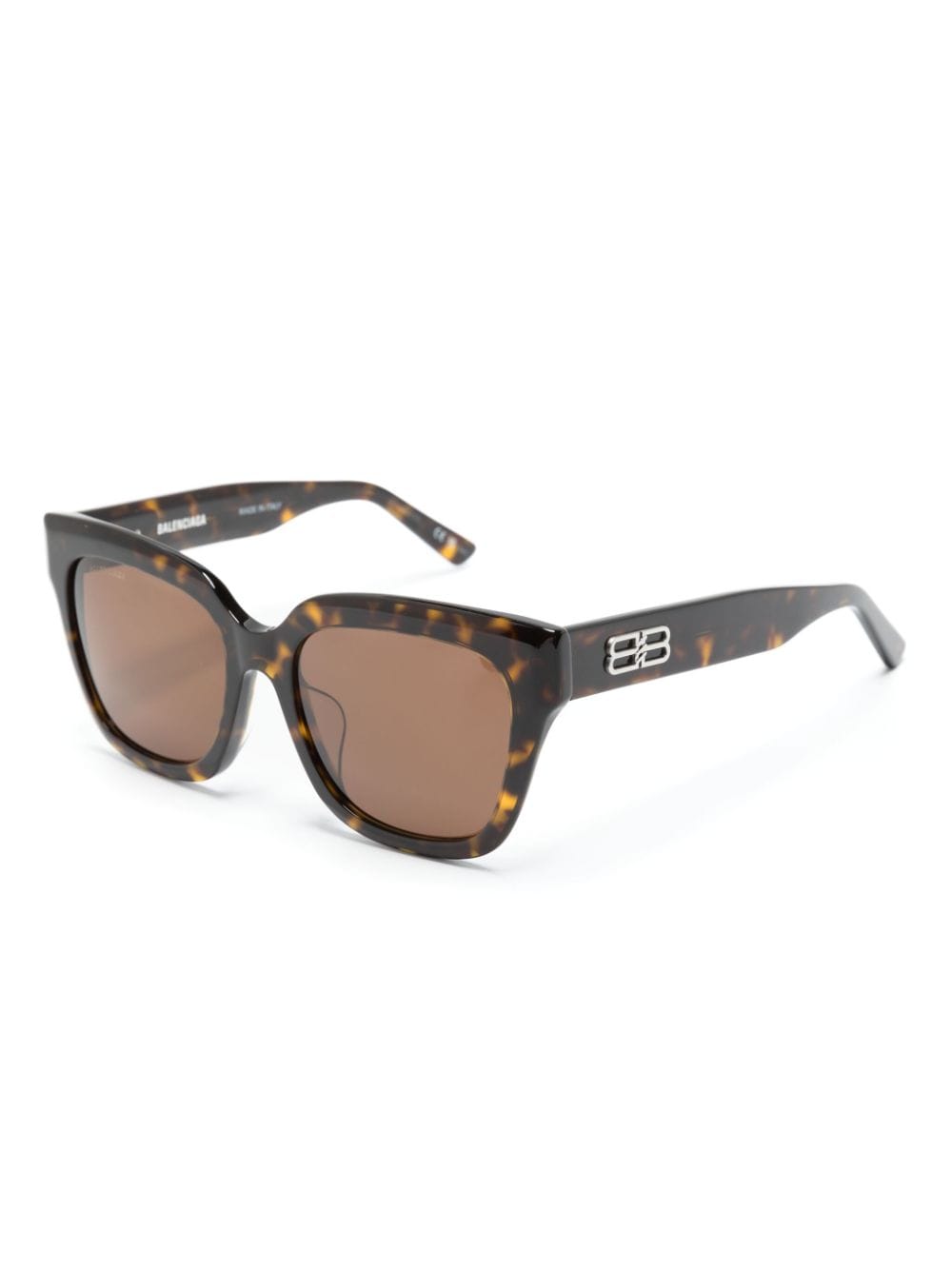 Balenciaga Eyewear Rive Guche butterfly-frame sunglasses - Bruin
