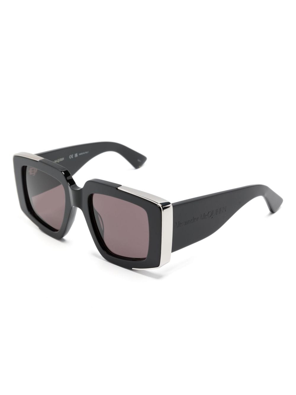 Alexander McQueen Eyewear square-frame sunglasses - Zwart
