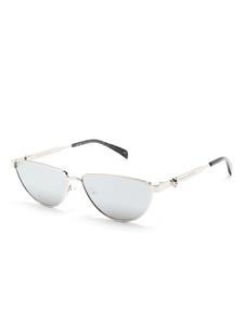 Alexander McQueen Eyewear mirorred oval-frame sunglasses - Zilver