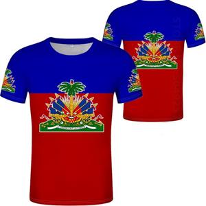 Factory Outlet Clothing Hti Haïti T-shirt Foto Kleding Print T-shirts Logo Respirant 3D Niet Vervagen Niet Gebarsten Tshirt Jersey Casual