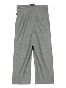 Enföld Check Belt Wide-Straight trousers - Grijs