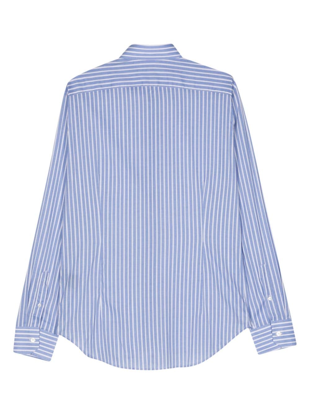 Fedeli Sean striped shirt - Blauw