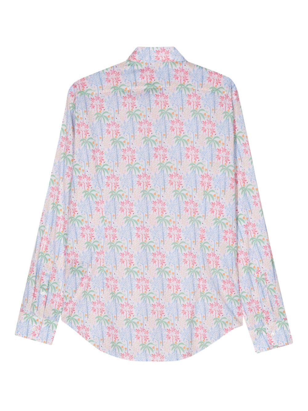 Fedeli floral-print poplin shirt - Roze