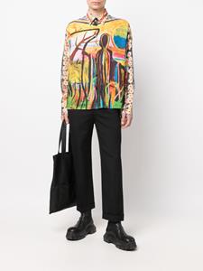 Givenchy graphic-print button-up shirt - Oranje