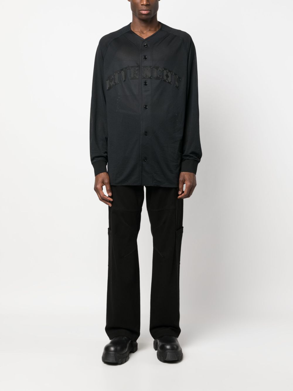 Givenchy Overhemd met logo-reliëf - Zwart