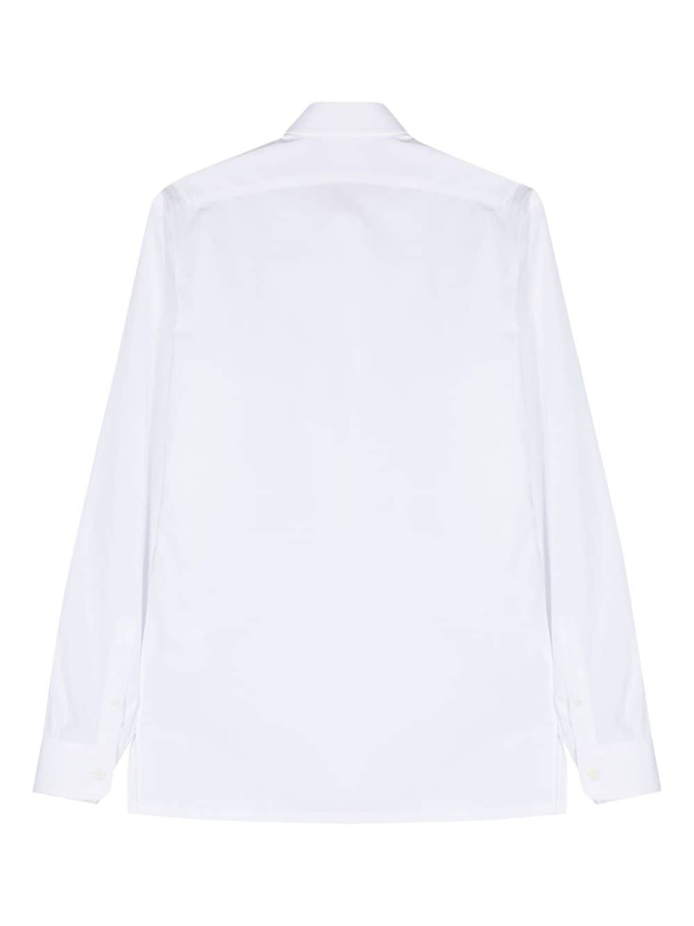Givenchy Katoenen overhemd met geborduurd logo - Wit