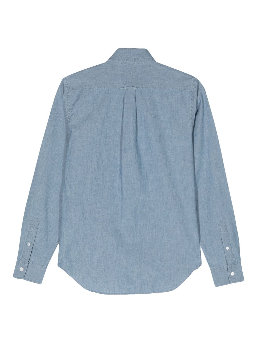 Maison Kitsuné Fox Head-patch cotton shirt - Blauw