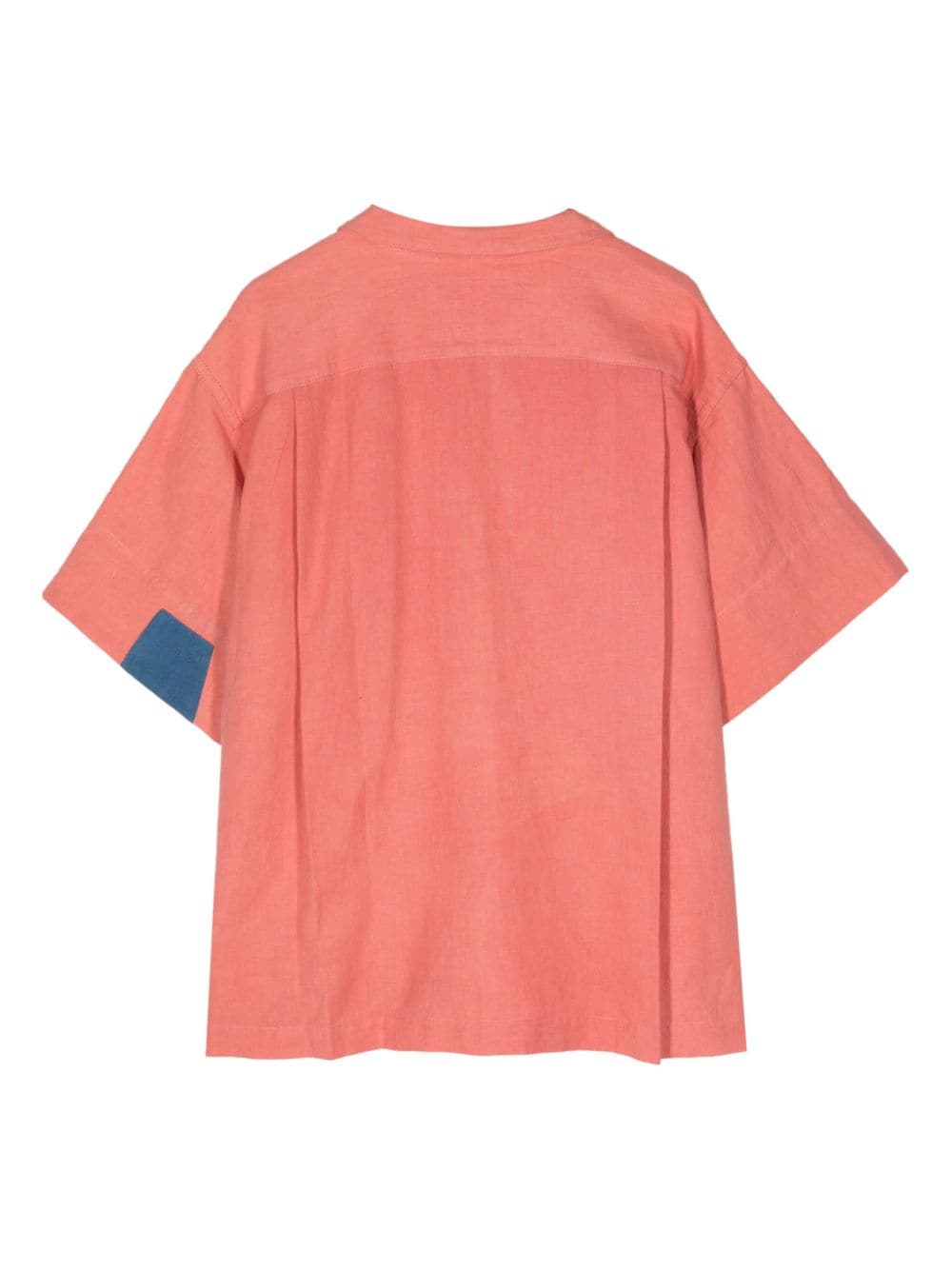 STORY mfg. PA appliqué-detail shirt - Roze