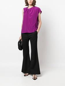 'S Max Mara T-shirt met asymmetrische mouwen - Paars