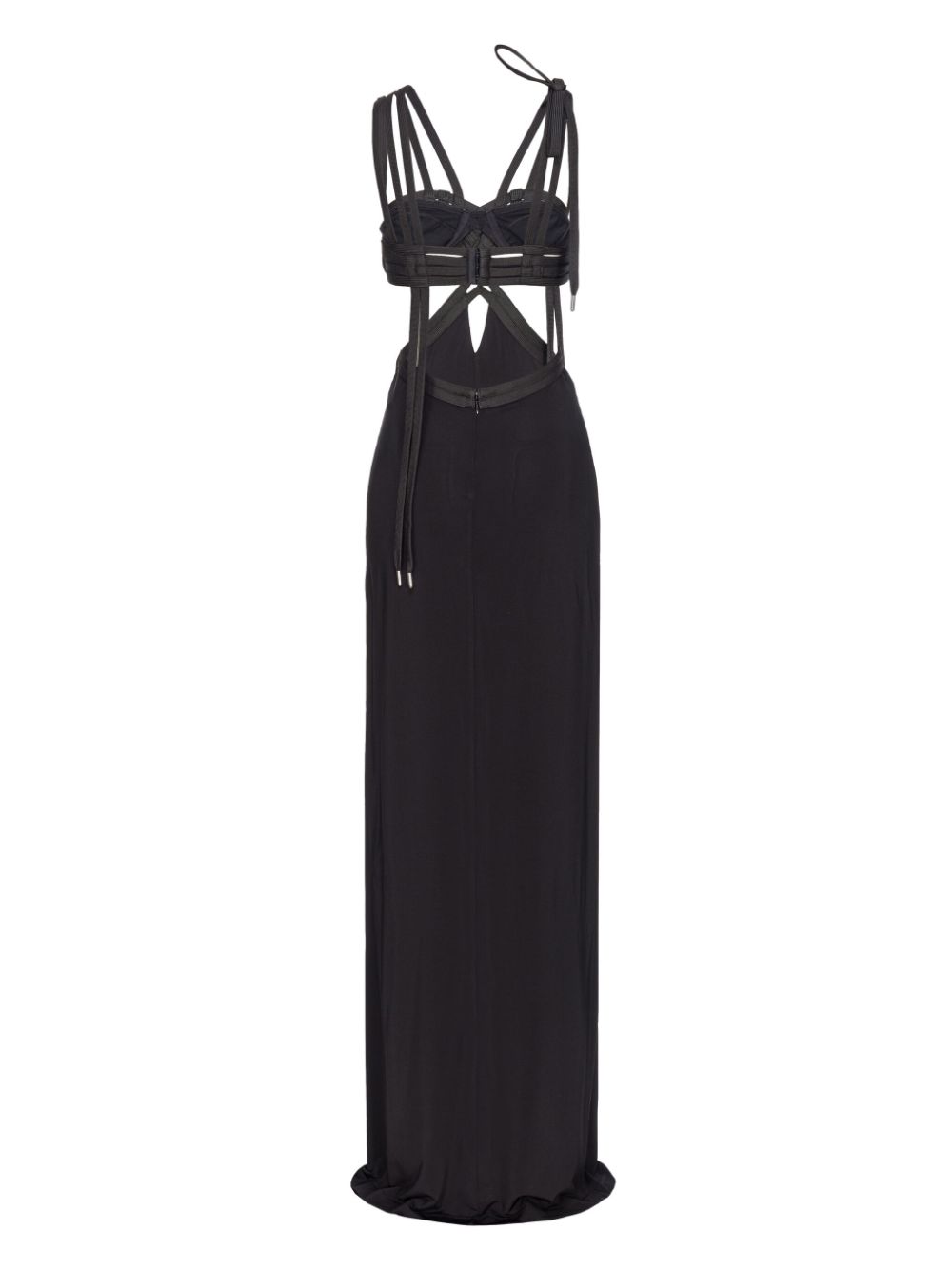 PINKO cut-out detailing maxi dress - Zwart