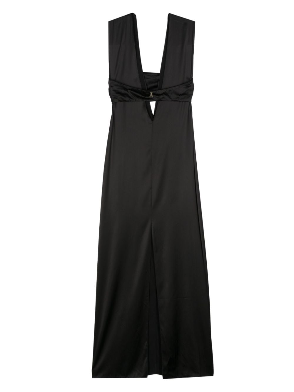 Patrizia Pepe Mouwloze jurk met V-hals - Zwart