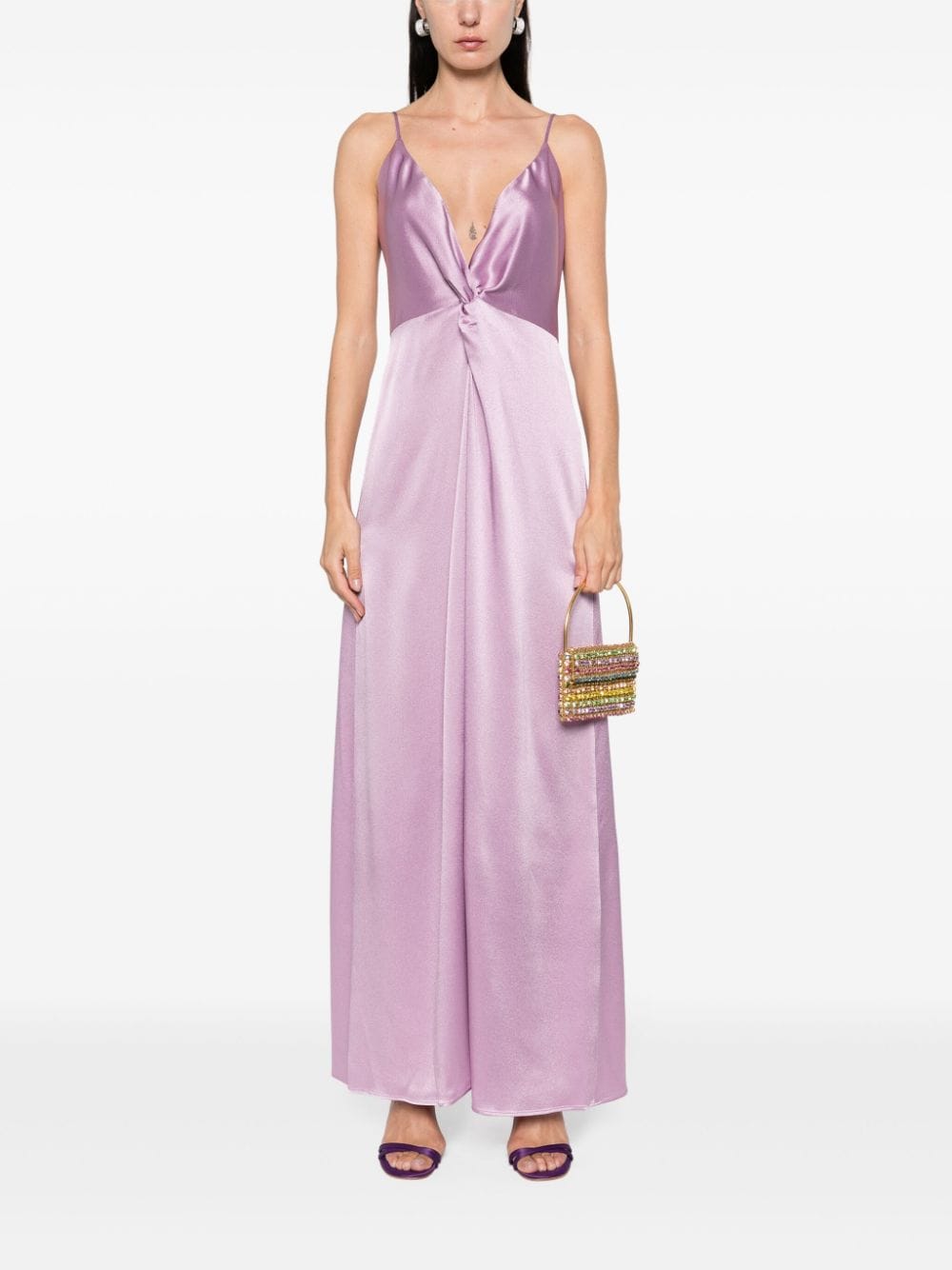 Antonelli Maxi-jurk met print - Roze