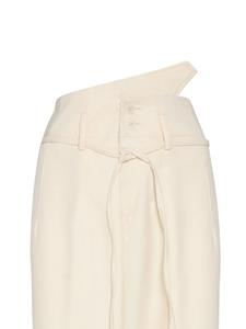 Uma | Raquel Davidowicz High waist straight broek - Beige