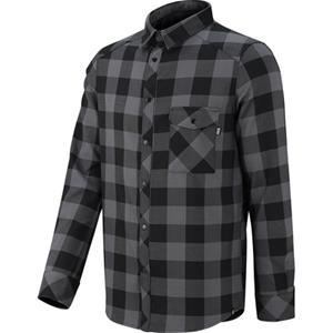 IXS Funktionshemd Hemden iXS Carve Digger Shirt langärmlig - Grau/Schwarz M (1-tlg)