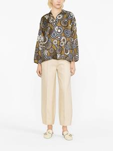 'S Max Mara Sjaal met print - Groen