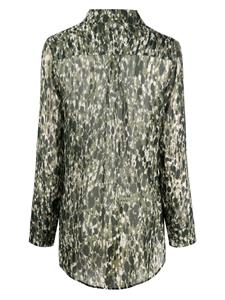 'S Max Mara Blouse met abstracte print - Groen