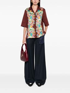 Roberto Cavalli Hawaii-print cotton shirt - Rood