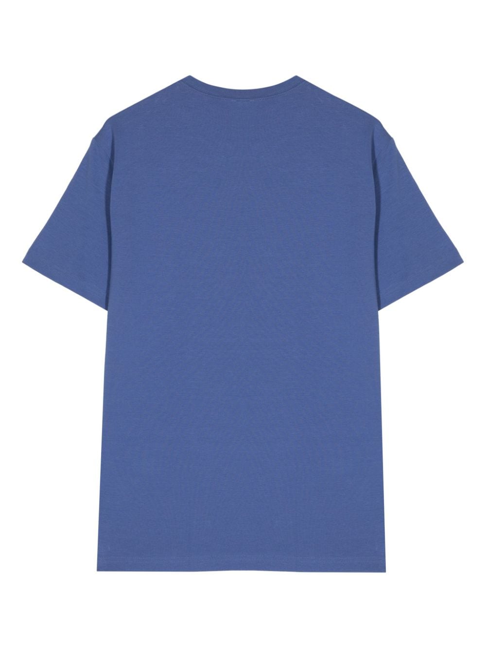 Ea7 Emporio Armani logo-print stretch-cotton T-shirt - Blauw