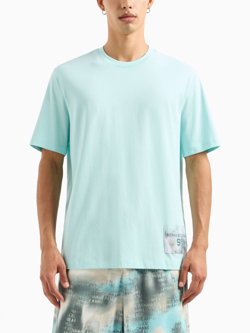 Armani Exchange T-shirt met logopatch - Groen