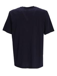 BOSS photograph-print cotton T-shirt - Blauw