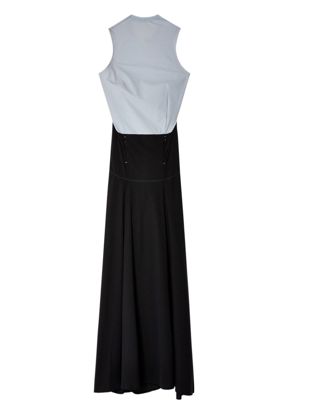 JOHANNA PARV zip-up panelled maxi dress - Zwart
