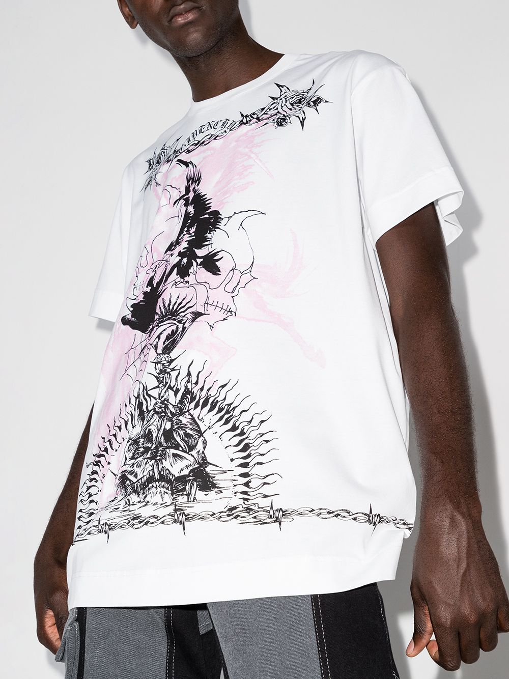 Givenchy T-shirt met ronde hals - Wit