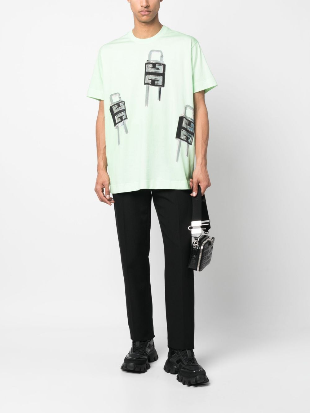 Givenchy T-shirt met print - Groen