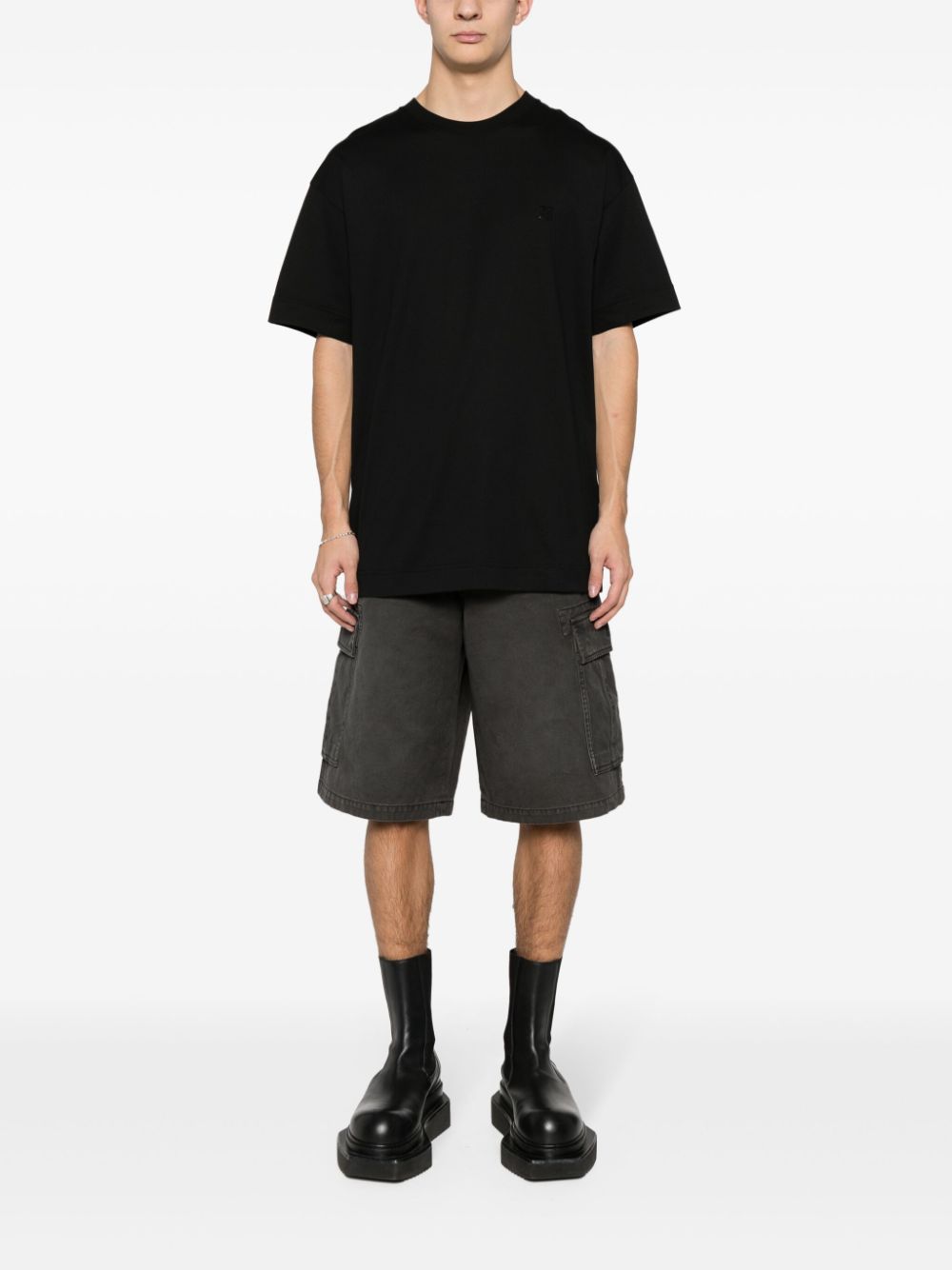 Givenchy Verfraaid T-shirt - Zwart