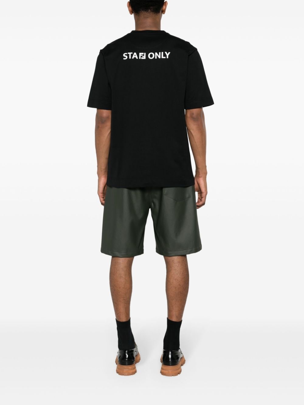 FENDI T-shirt met tekst - Zwart