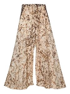 Mes Demoiselles Sulnis high waist palazzo broek - Beige