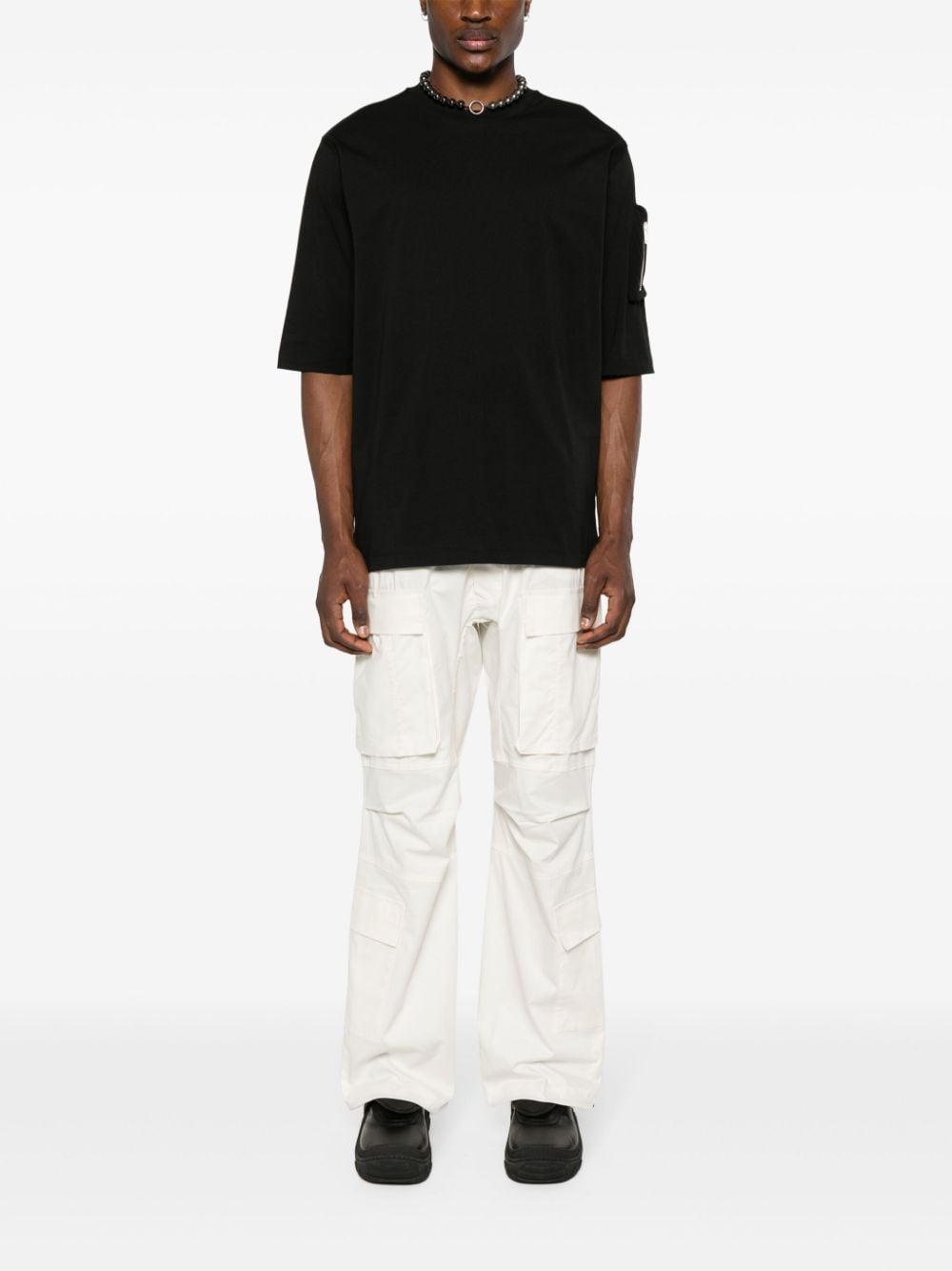 Thom Krom sleeve-pocket cotton T-shirt - Zwart