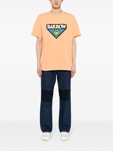 BARROW logo-print cotton T-shirt - Oranje