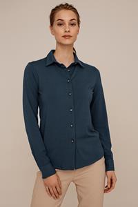 Arber Studio Damen vegan Bluse Cedar Petrolblau