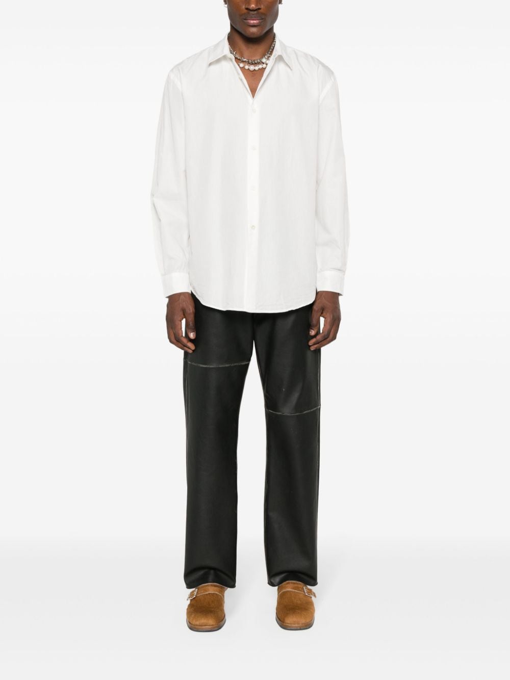 OUR LEGACY long-sleeve poplin shirt - Wit