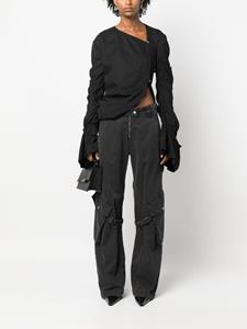 Acne Studios Asymmetrische blouse - Zwart