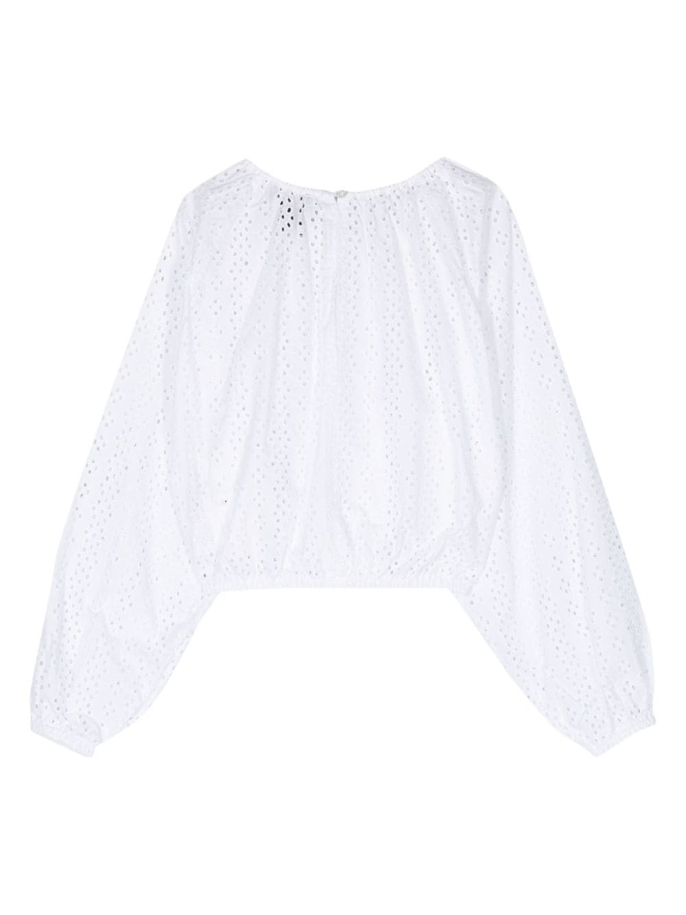 DKNY Broderie anglaise blouse - Wit
