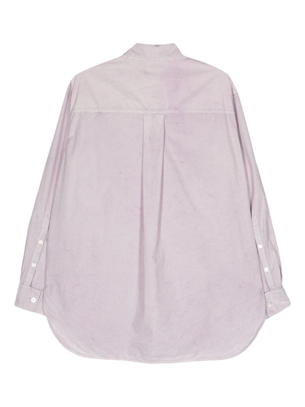 QUIRA crinkled cotton shirt - Paars