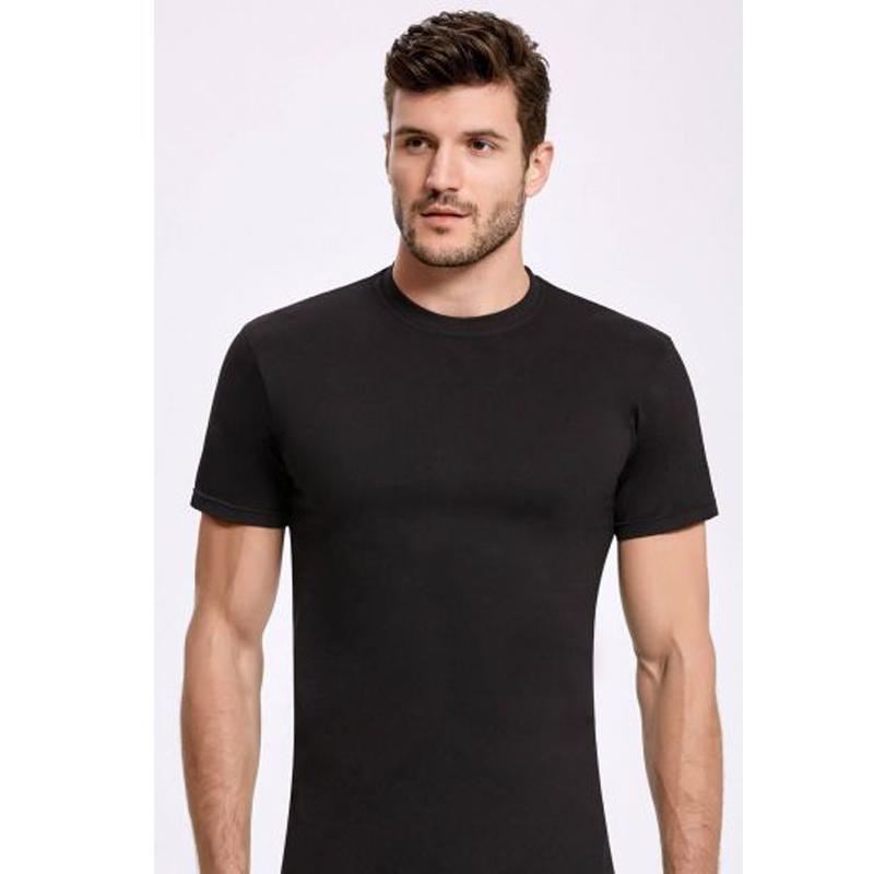 Markapia İlke zwart heren-T-shirt met ronde hals