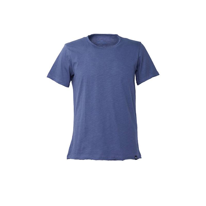 Keep Out Effen basis-T-shirt heren met ronde hals, donkerblauw