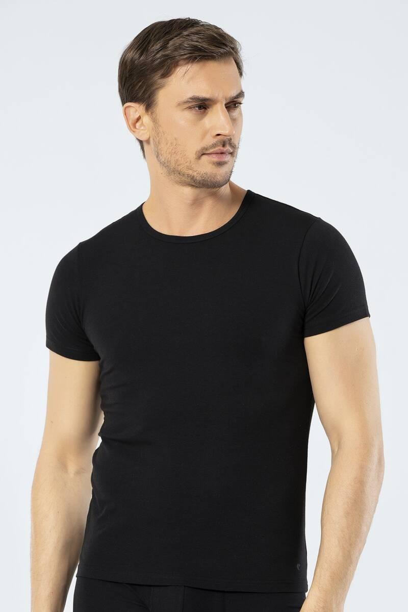 Markapia Cacharel - Zwart T-shirt met ronde hals