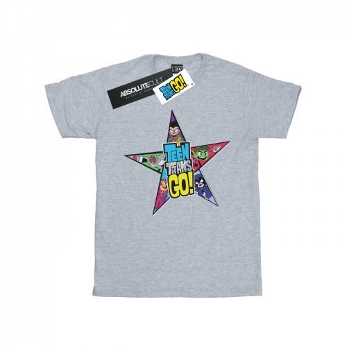 DC Comics Mens Teen Titans Go Star Logo T-Shirt