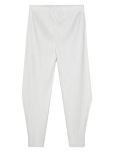 Pleats Please Issey Miyake Thicker Bottoms 2 tapered trousers - Beige